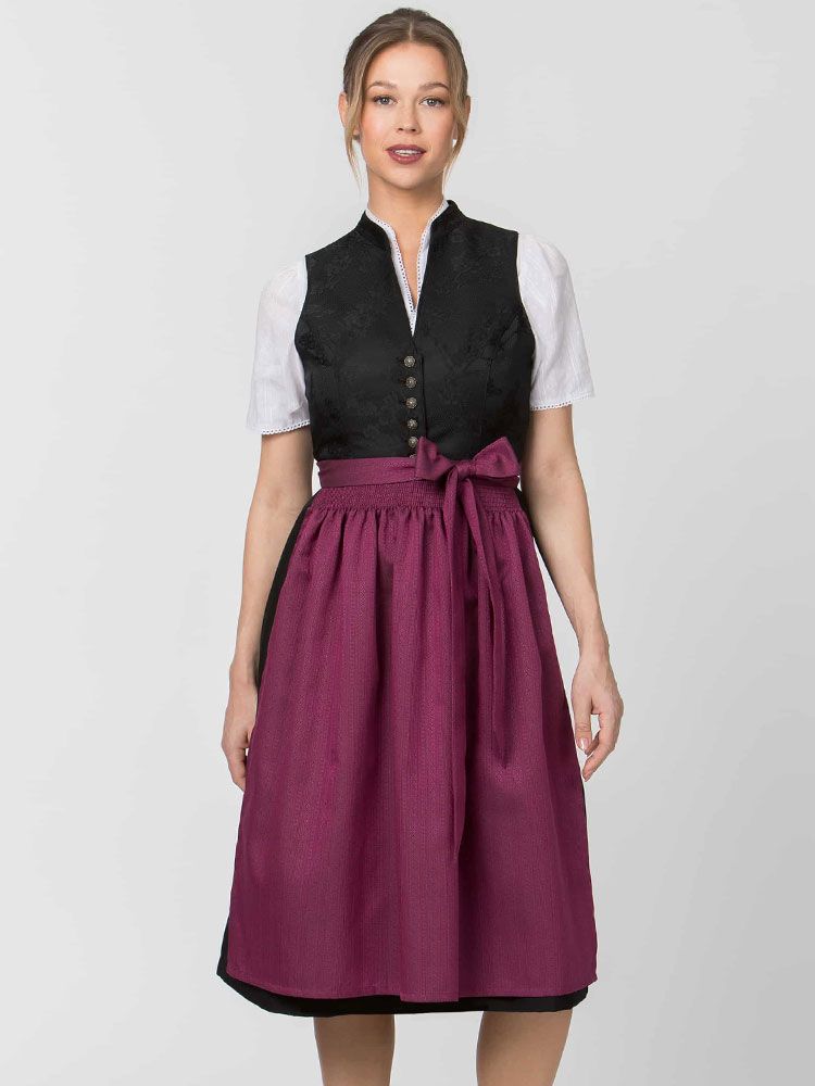 Rosa Dirndlschürze Annika 70 cm für Gastro Dirndl in Hotel und Service