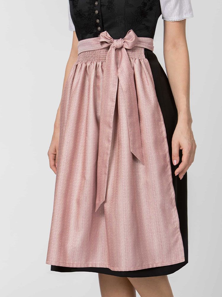 Rosa Dirndlschürze Annika 70 cm für Gastro Dirndl in Hotel und Service