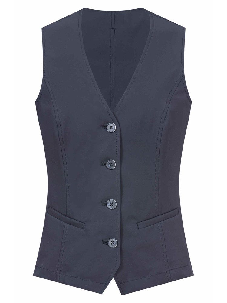 Damen Weste Regular Fit Flow in Marine