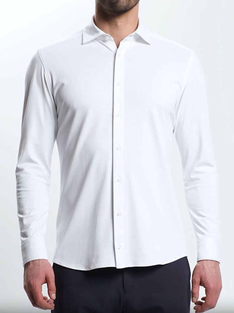 Herren Hemd Regular Fit Flow in Weiß