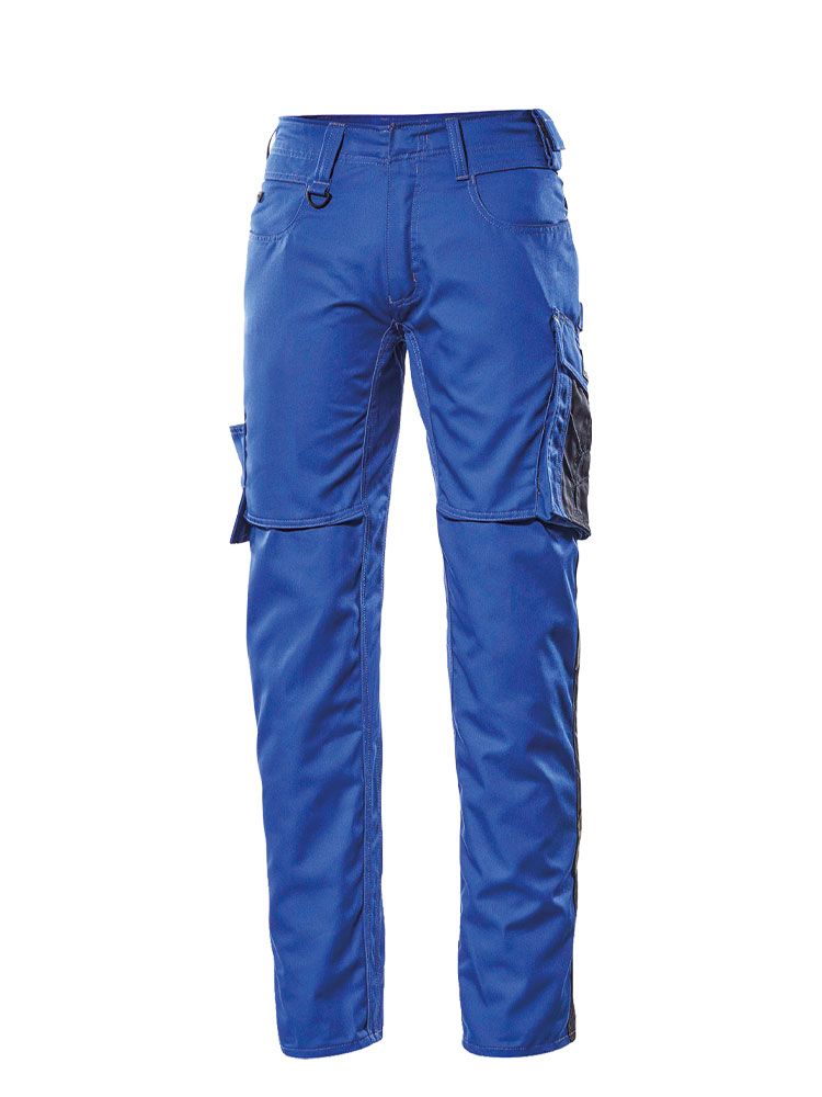Unisex Arbeitshose Unique Kornblau-schwarzblau
