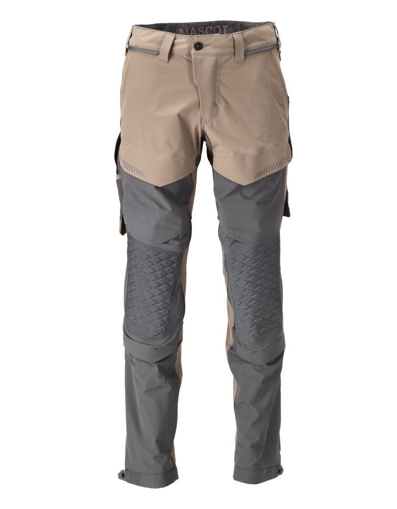 MASCOT Herren Hose mit Knietaschen Dunkel Sandbeige/Anthrazitgrau 22279
