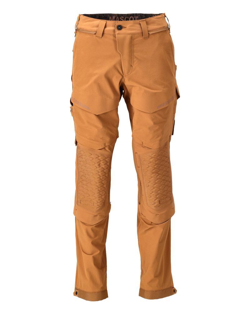 MASCOT Herren Hose mit Knietaschen Nussbraun 22279