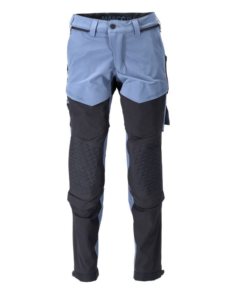 MASCOT Herren Hose mit Knietaschen Steinblau/Schwarzblau 22279