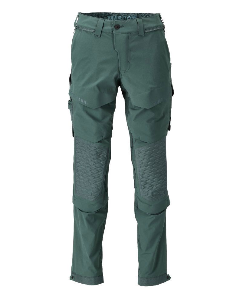 MASCOT Herren Hose mit Knietaschen Waldgrün 22279
