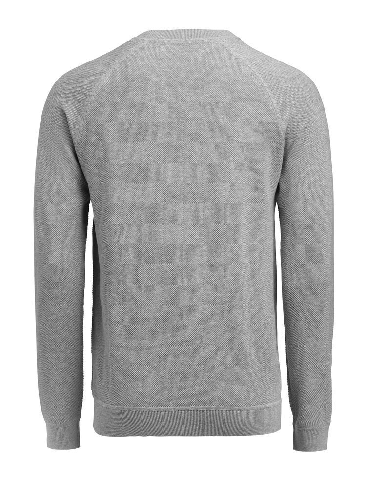 James Harvest Herren Strickpullover Grau Meliert