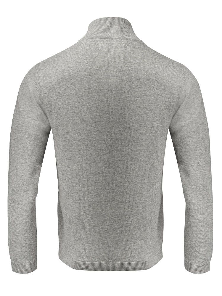 James Harvest Herren Cardigan Grau Meliert