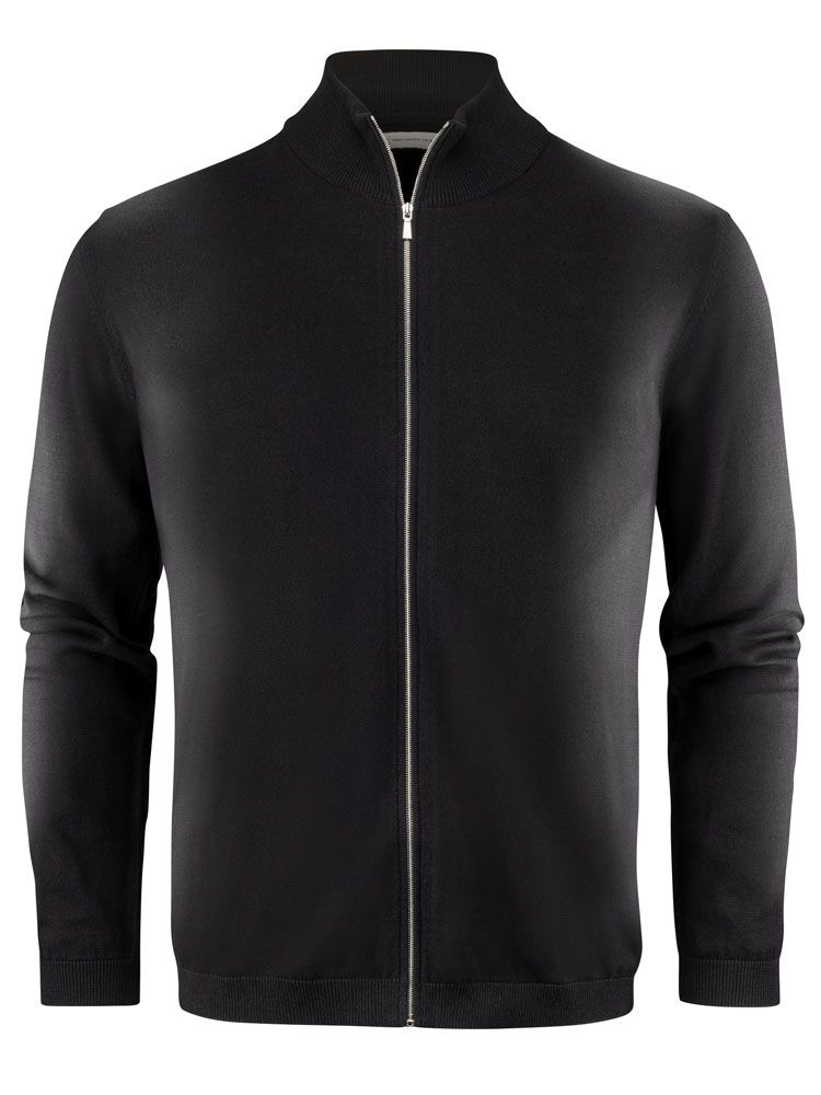 James Harvest Herren Cardigan Schwarz