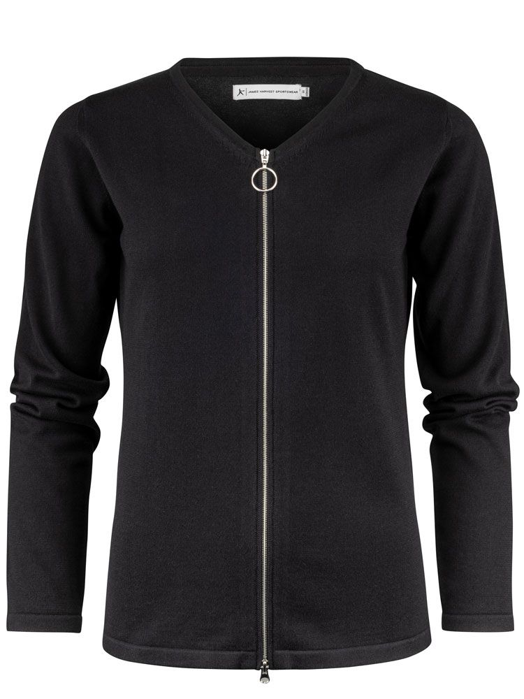 James Harvest Damen Cardigan Schwarz