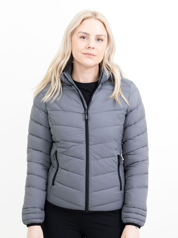 Printer Damen Jacke Base Grau