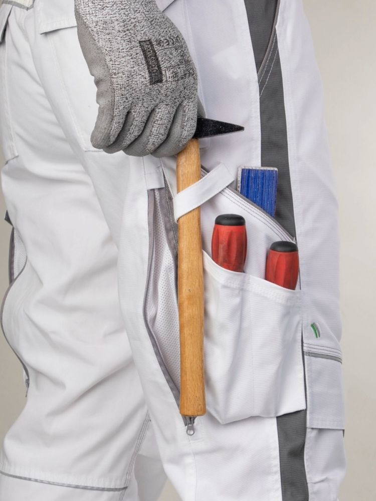 Ardon Herren Latzhose Urban+ Weiß