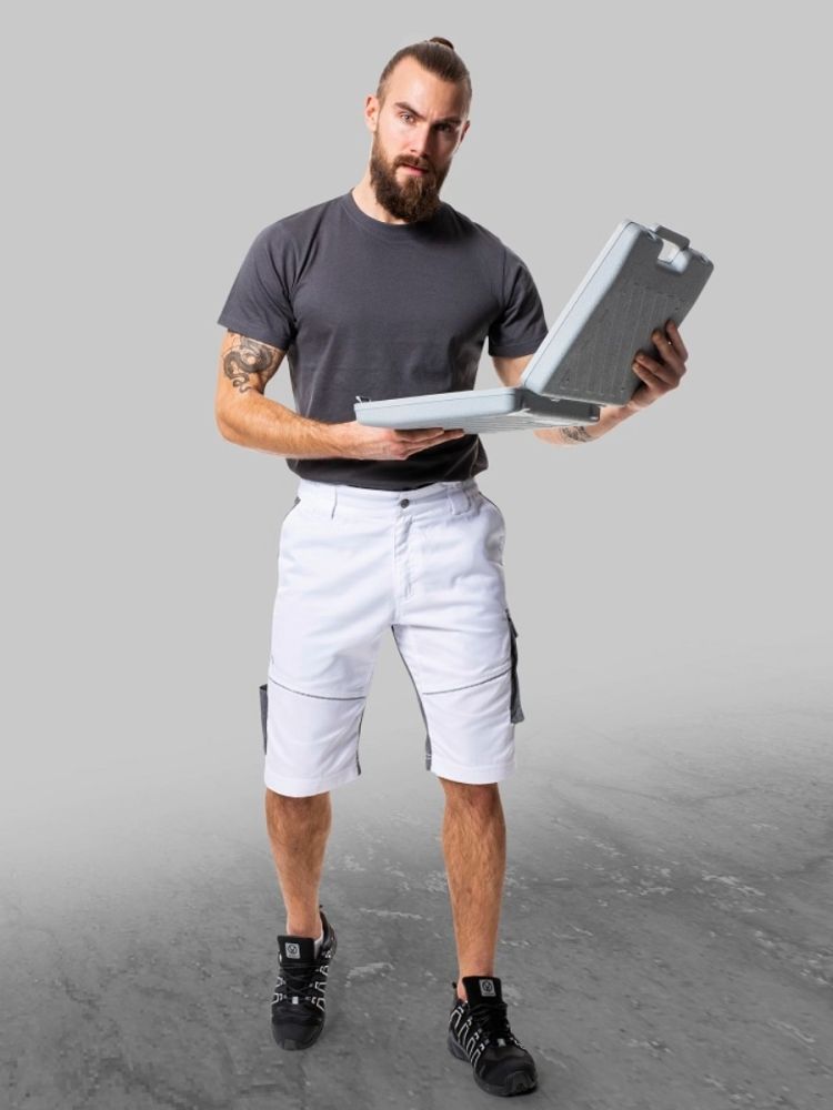 Ardon Herren Arbeitsshorts Summer Weiß