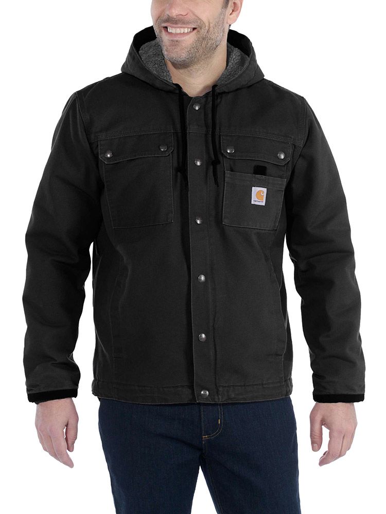 Schwarze Winterjacke Carhartt