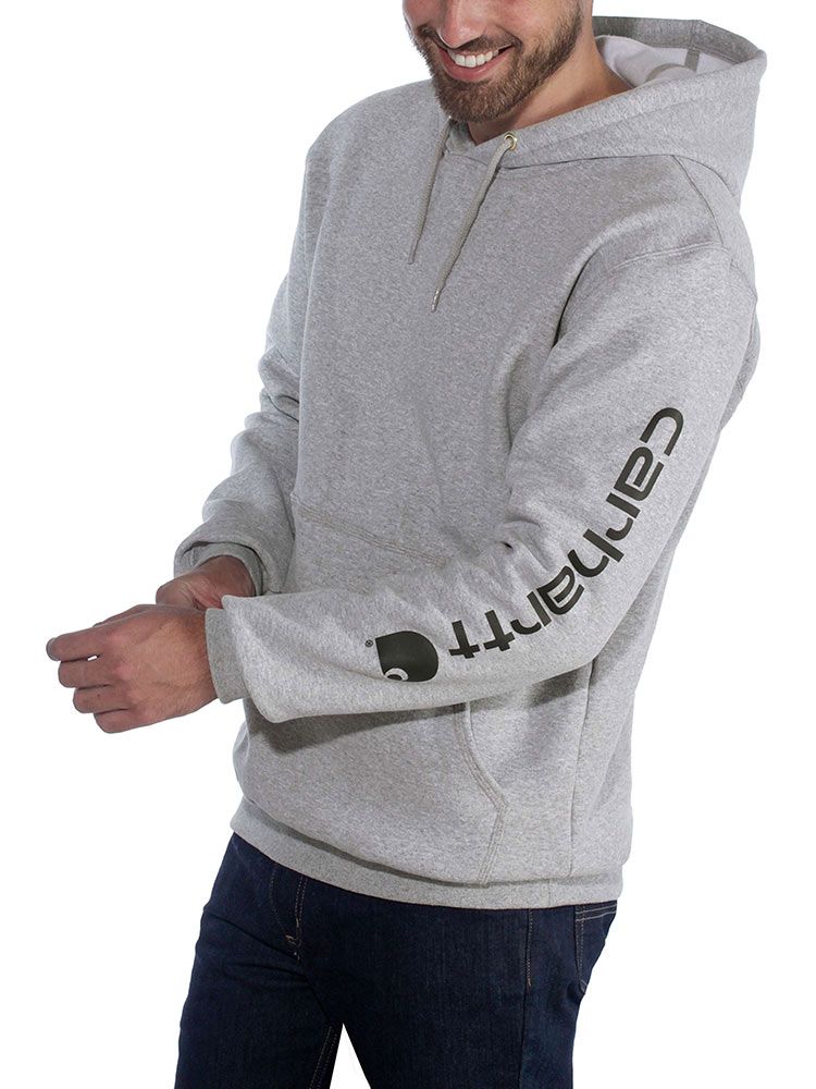 Carhartt Hoodie mit Logo Herren Hellgrau