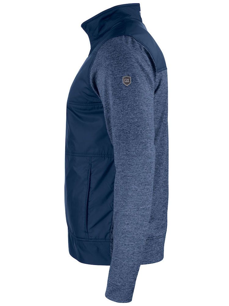 Navy Herren Sweatjacke mit Stehkragen, sportlich und bequem