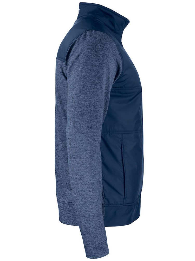 Navy Herren Sweatjacke mit Stehkragen, sportlich und bequem