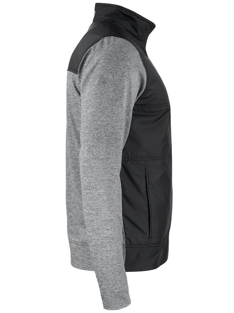 Schwarze Herren Sweatjacke, warm, Stehkragen, sportlich und bequem