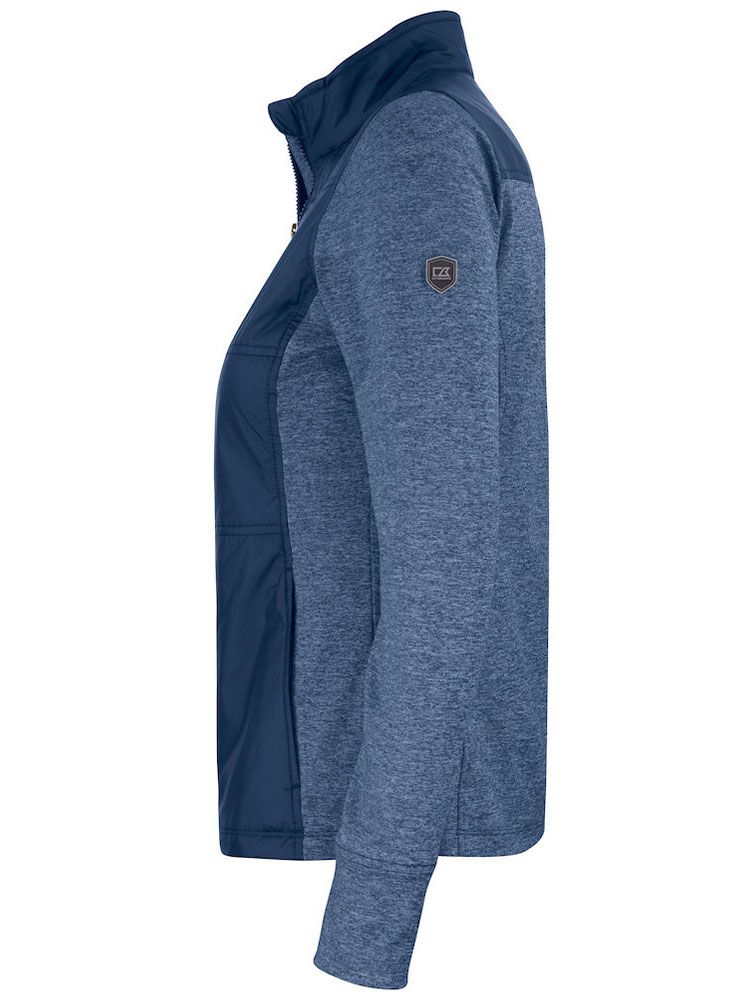 Stealth Jacke Damen Dunkelblau, sportlich, wind- und wasserabweisend, mit Stehkragen und Reißverschlusstaschen