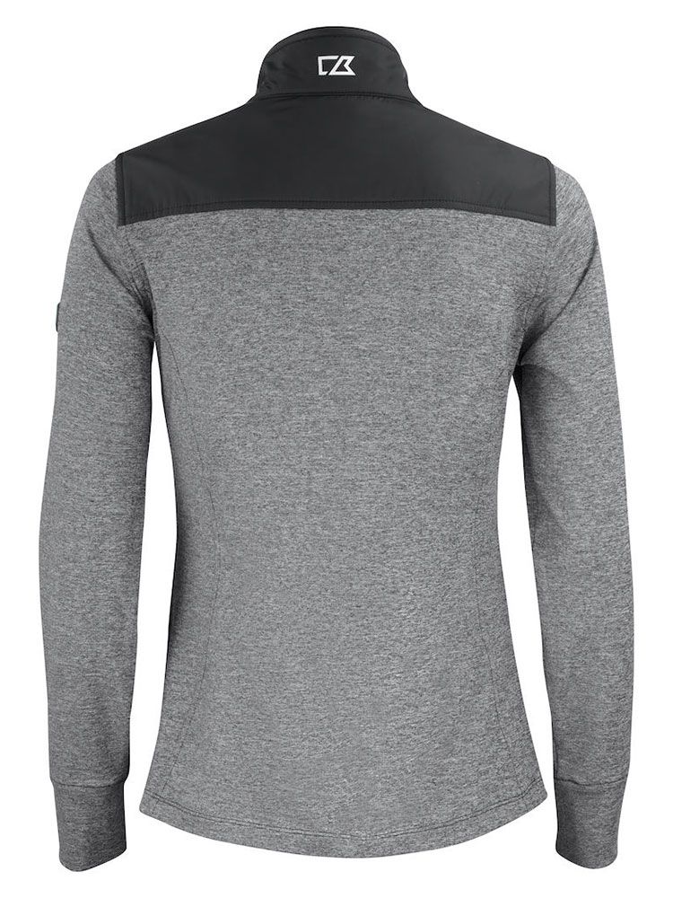 Stealth Jacke Damen Schwarz, warme Sportjacke, wind- und wasserabweisend, mit Stehkragen und Reißverschlusstaschen