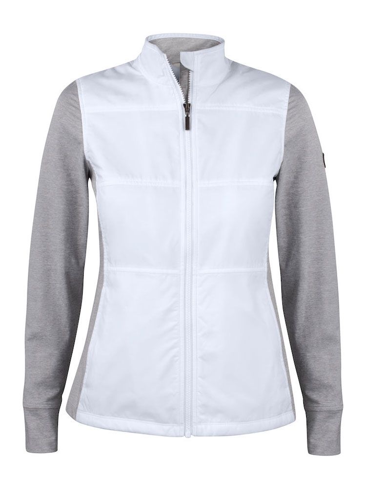 Sport Jacke Damen in Schwarz, winddicht, wasserabweisend, mit Reißverschluss und Stehkragen