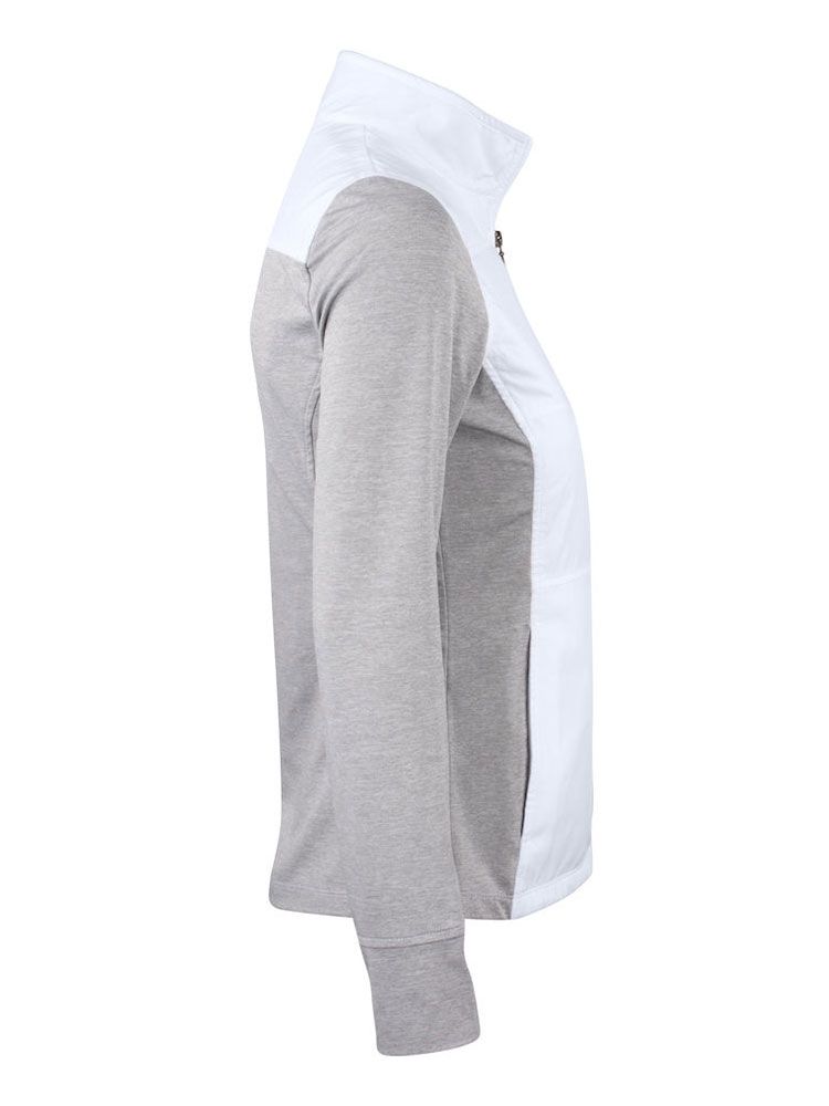 Sport Jacke Damen in Schwarz, winddicht, wasserabweisend, mit Reißverschluss und Stehkragen