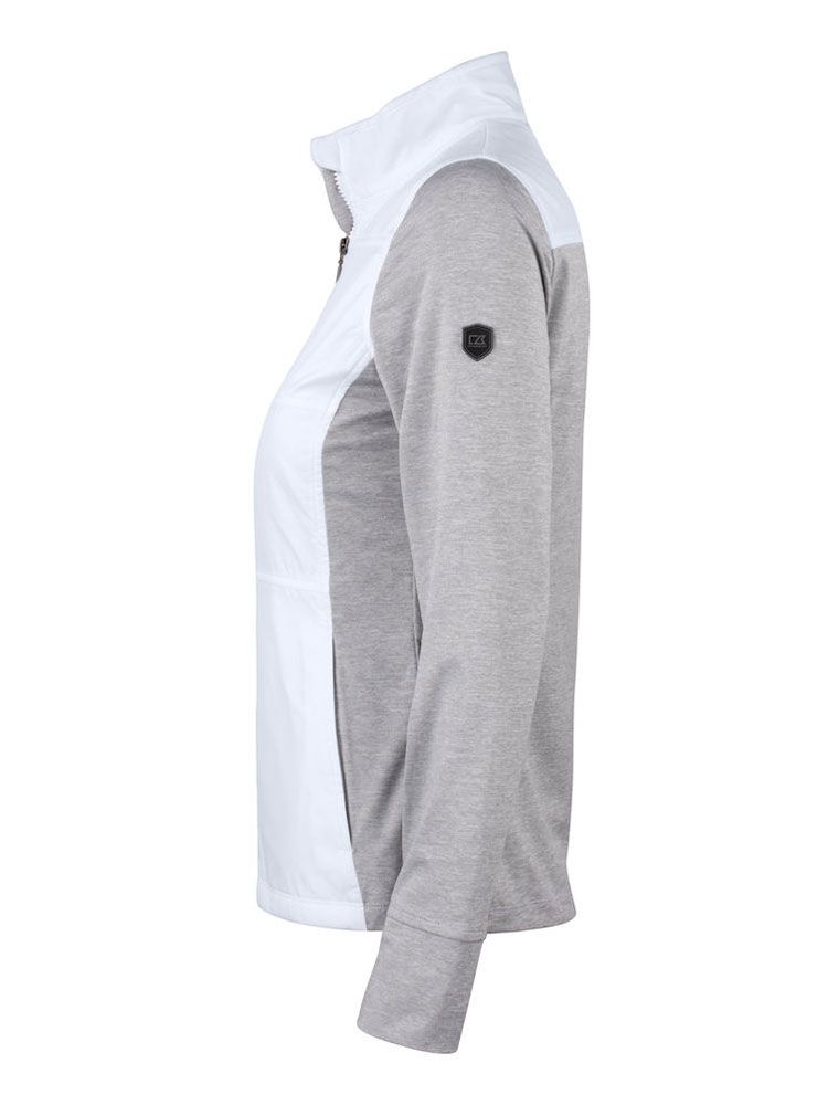 Sport Jacke Damen in Schwarz, winddicht, wasserabweisend, mit Reißverschluss und Stehkragen