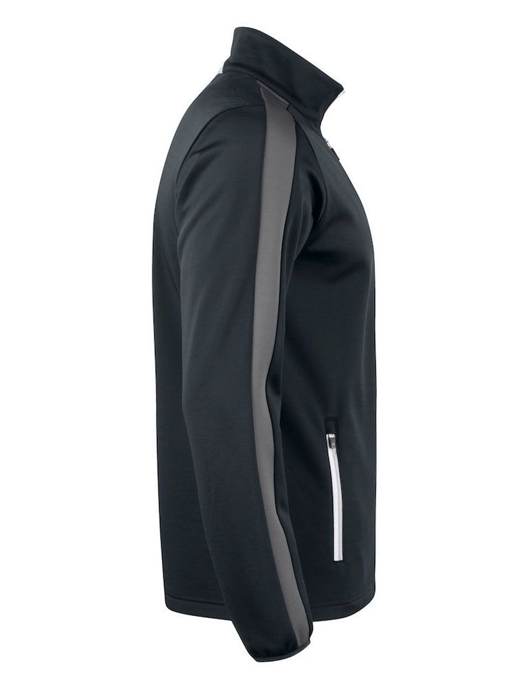 Schwarze Herren Fleecejacke Outdoor, bequem und robust