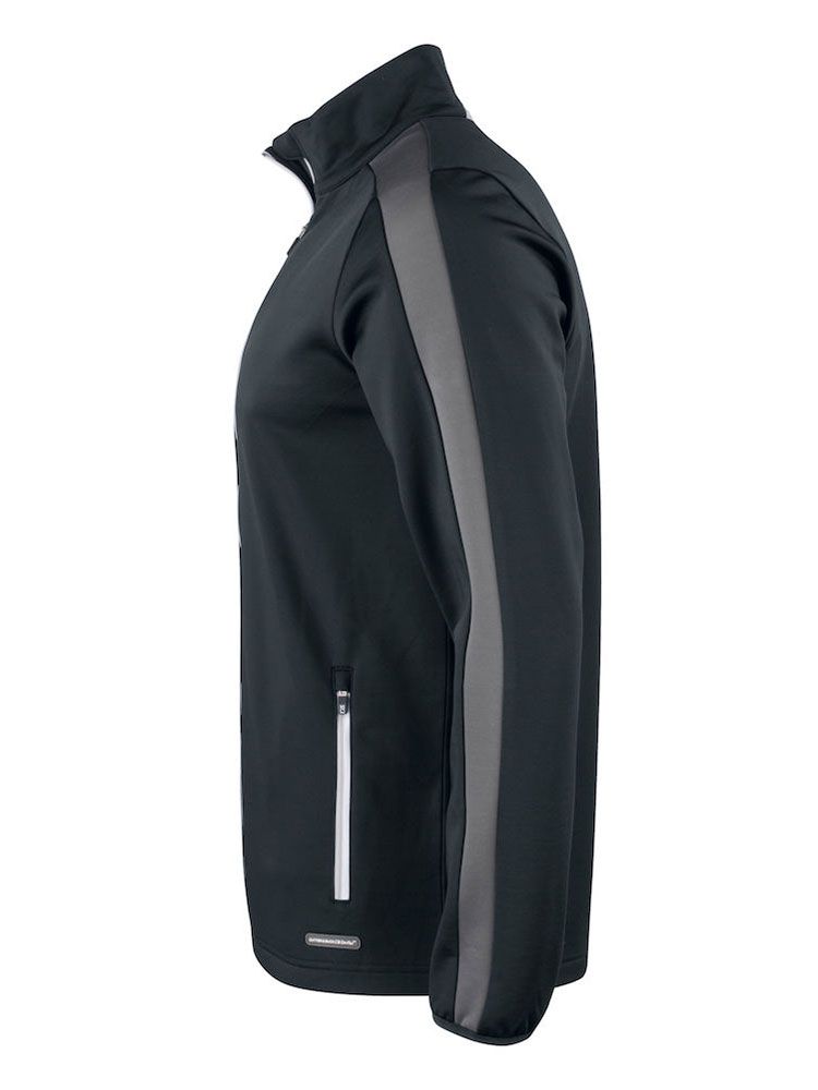 Schwarze Herren Fleecejacke Outdoor, bequem und robust