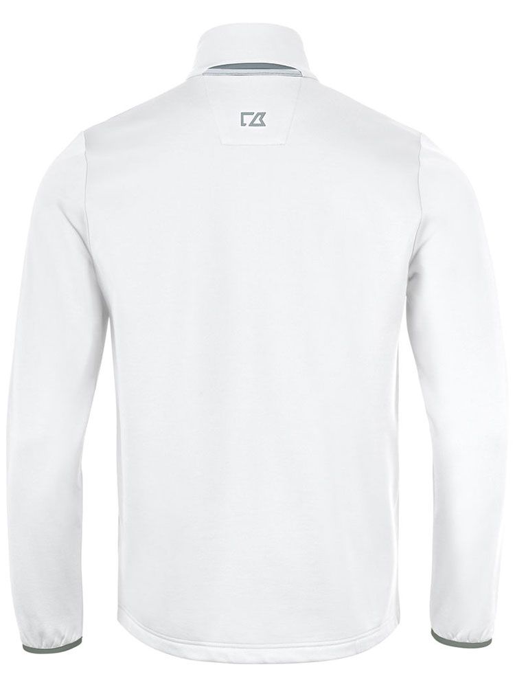 Weiße Herren Fleecejacke, bequem und warm