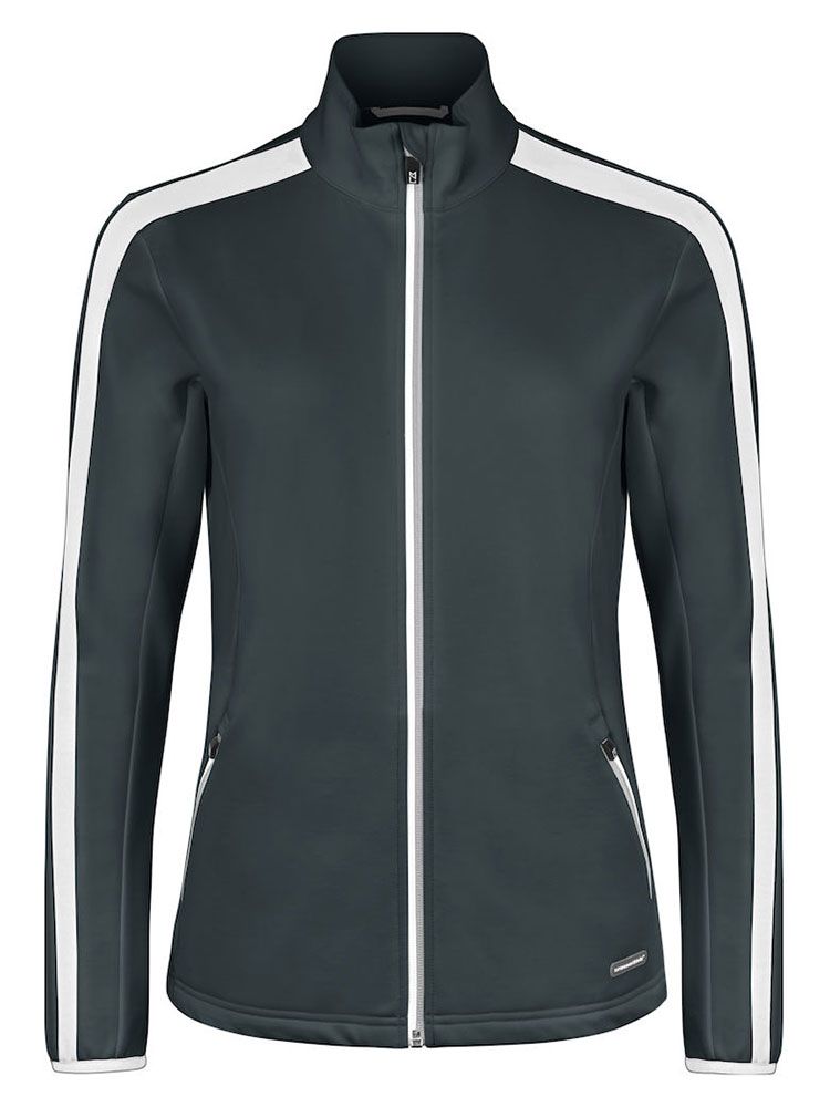 Fleecejacke für Winter Damen in Blau, warm und atmungsaktiv, mit Stehkragen und Reißverschlusstaschen