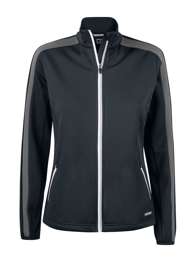 Fleecejacke besticken, warm und atmungsaktiv, mit Stehkragen und Reißverschlusstaschen