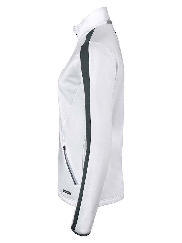 Leichte Fleecejacke Damen in Blau, atmungsaktiv, mit Stehkragen und Reißverschlusstaschen