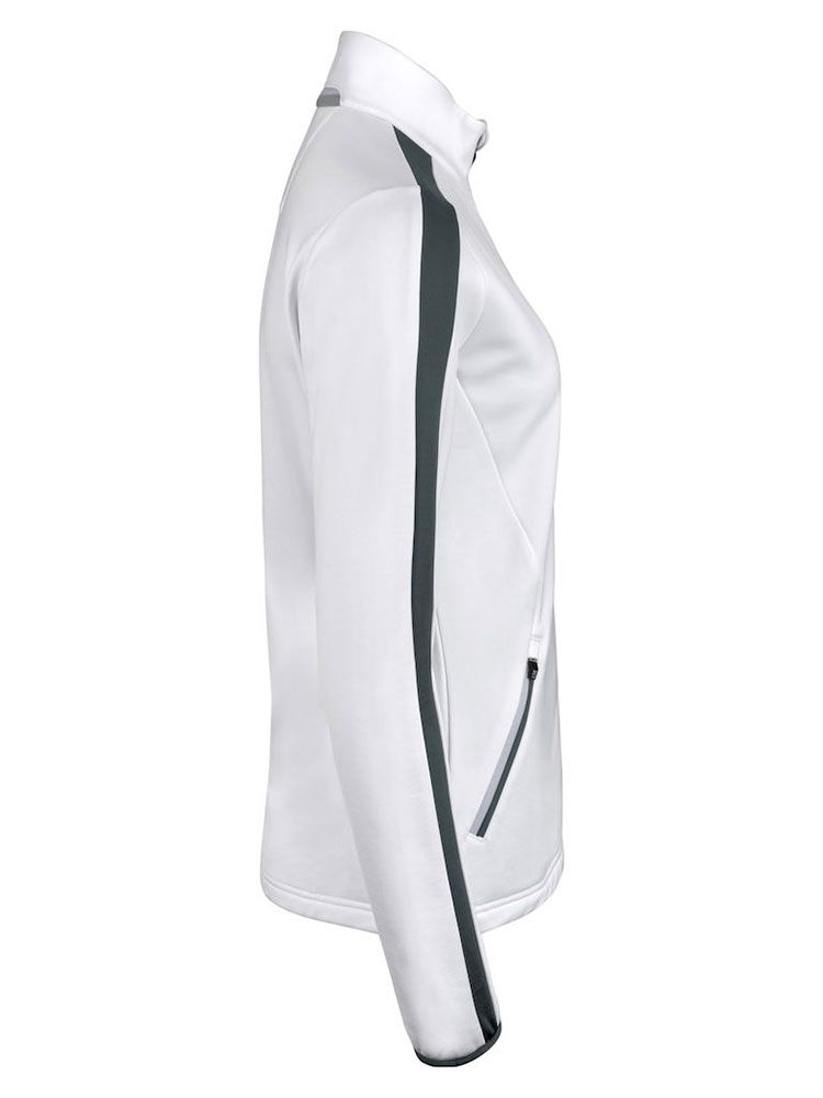 Leichte Fleecejacke Damen in Blau, atmungsaktiv, mit Stehkragen und Reißverschlusstaschen