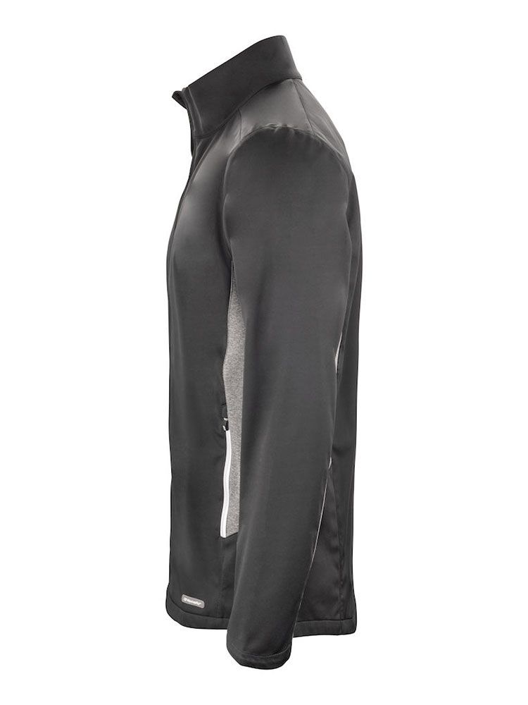 Softshelljacke Herren Winter, wind- und wasserabweisend, mit Stehkragen und Reißverschlusstaschen