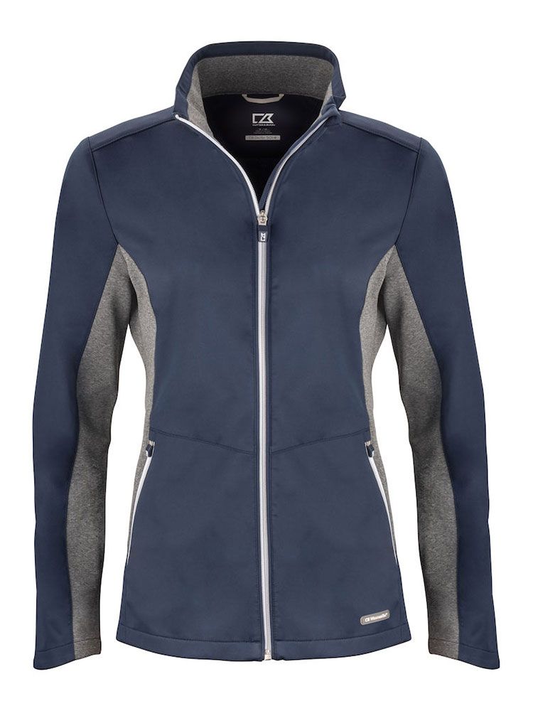 Navigate Softshell Jacket Ladies, Damen Outdoorjacke, wind- und wasserabweisend, mit Stehkragen und Reißverschlusstaschen