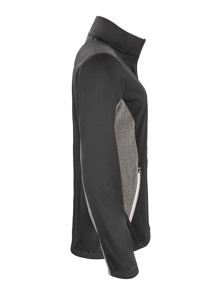 Navigate Softshell Jacket Ladies in Schwarz, Softshelljacke Damen, wind- und wasserabweisend, mit Stehkragen und Reißverschlusstaschen