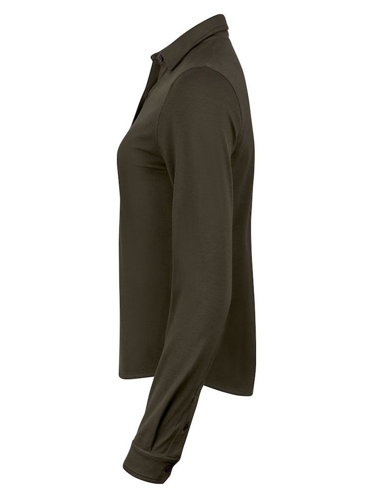 Casual Damenbluse mit Tri-Blend-Stretch von Cutter & Buck – ideal für Büro, Reisen und Alltag