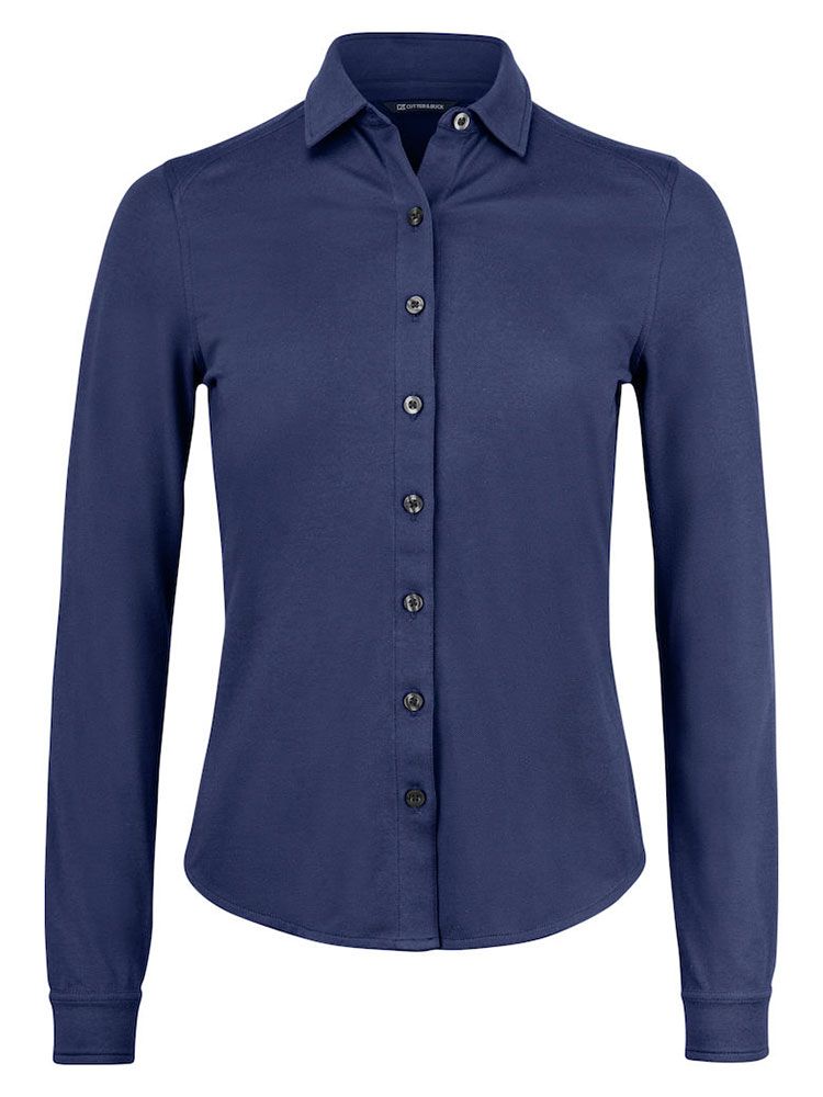 Hochwertige Damenbluse mit Tri-Blend-Stretch – ideal für Büro, Businessreisen und Alltag