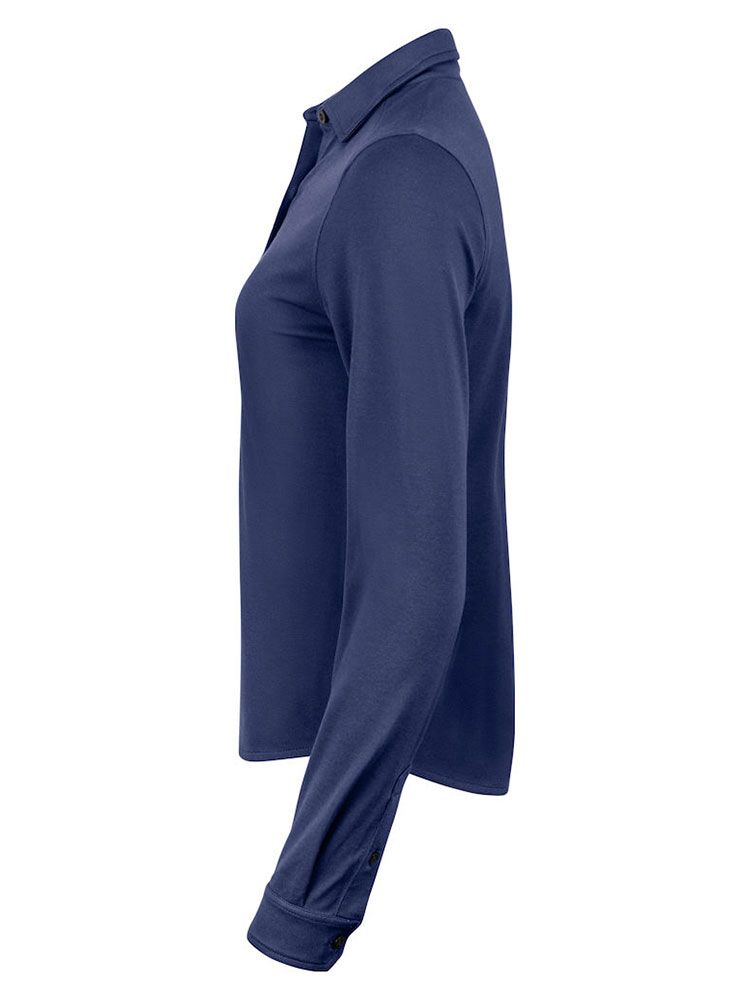 Hochwertige Damenbluse mit Tri-Blend-Stretch – ideal für Büro, Businessreisen und Alltag