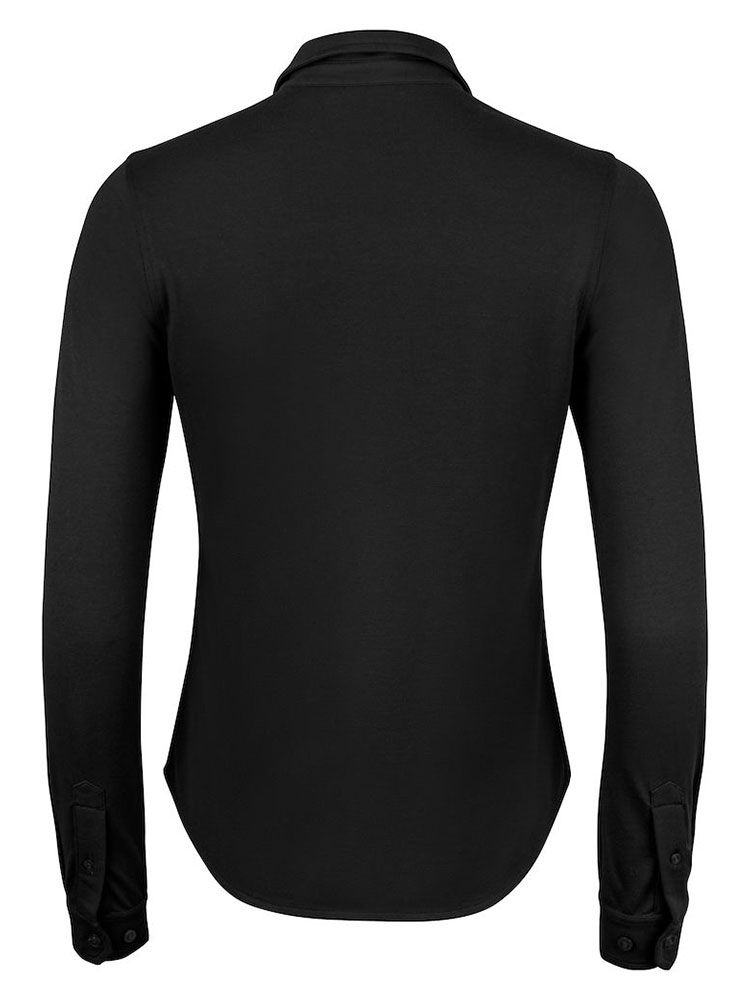 Business Bluse für Damen aus Tri-Blend-Stretch – ideal für Büro, Reise & Kundenkontakt