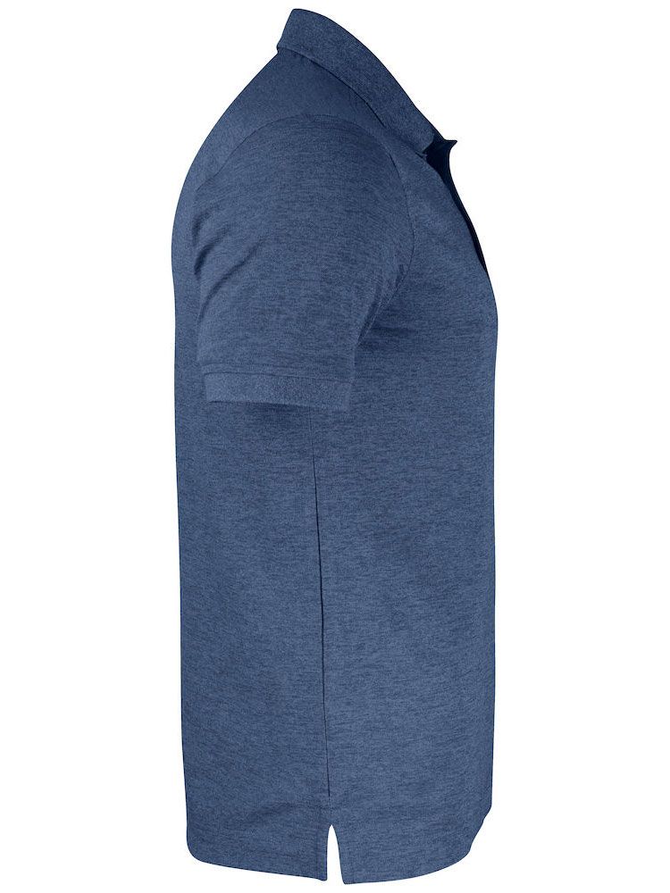 Business Polo Herren blau-meliert mit modernem Schnitt und UV-Schutz