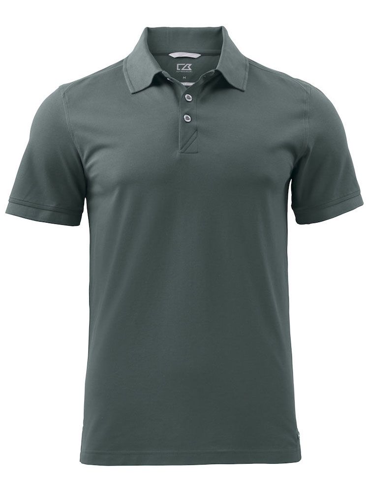 Poloshirt dunkelgrün von Cutter & Buck mit UV-Schutz und modernem Schnitt