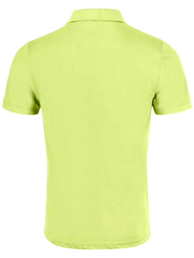 Hellgrünes Poloshirt für Herren von Cutter & Buck mit UV-Schutz und sportlichem Schnitt