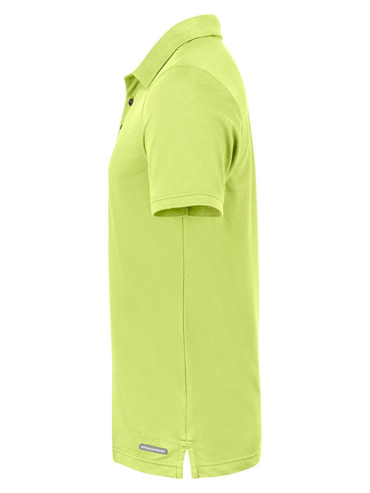 Hellgrünes Poloshirt für Herren von Cutter & Buck mit UV-Schutz und sportlichem Schnitt