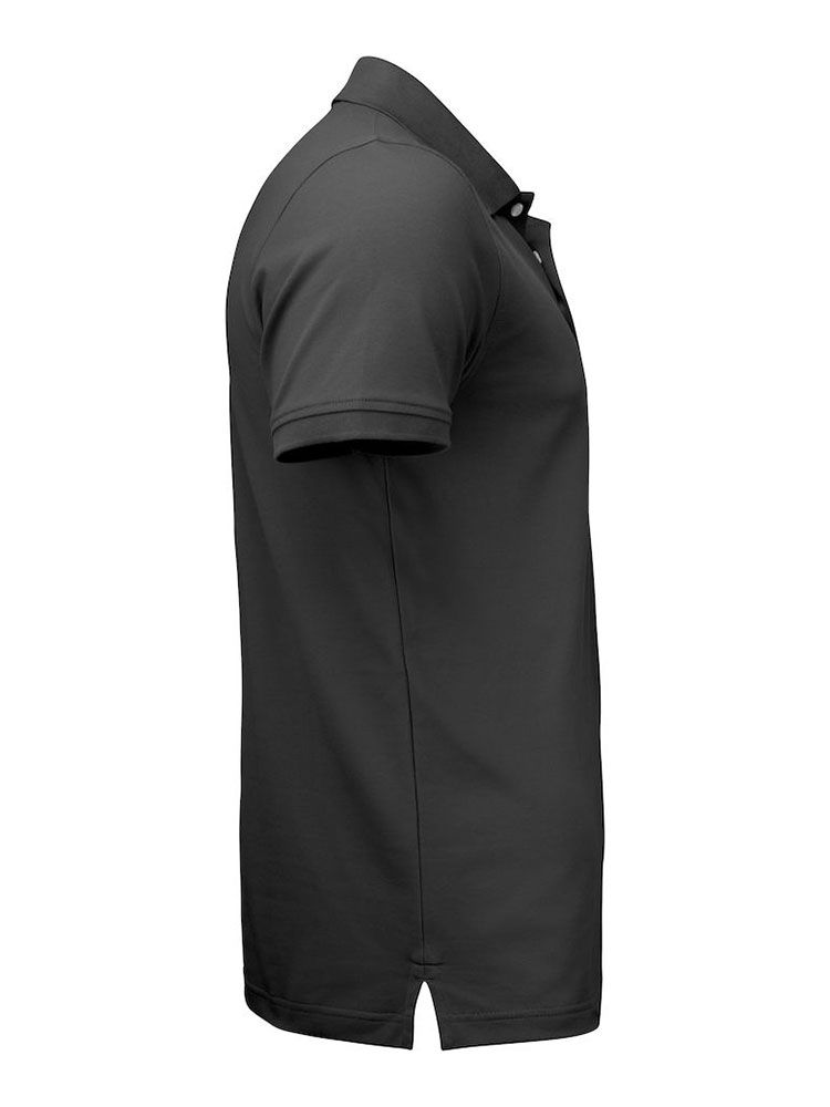 Poloshirt schwarz Herren von Cutter & Buck mit UV-Schutz und klassischem Schnitt