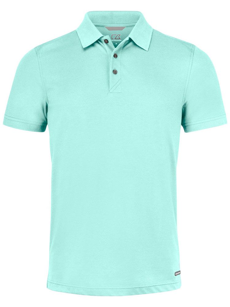 Poloshirt Herren türkis von Cutter & Buck mit UV-Schutz und sportlichem Schnitt