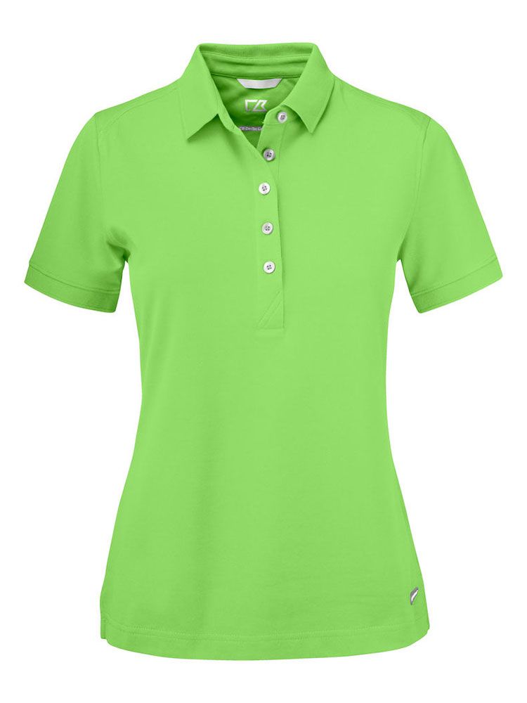 Poloshirt Grün von Cutter & Buck mit UV-Schutz, taillierter Passform und sportlichem Schnitt – ideal für Büro und Kundenkontakt