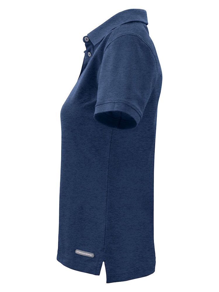 Damen Poloshirt Dunkelblau von Cutter & Buck mit UV-Schutz und femininem Schnitt – ideal für Büro und Kundenkontakt