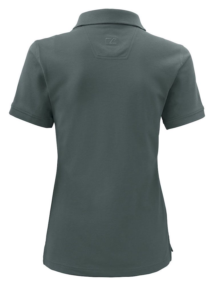 Graues Damen Poloshirt von Cutter & Buck mit UV-Schutz und femininer Passform