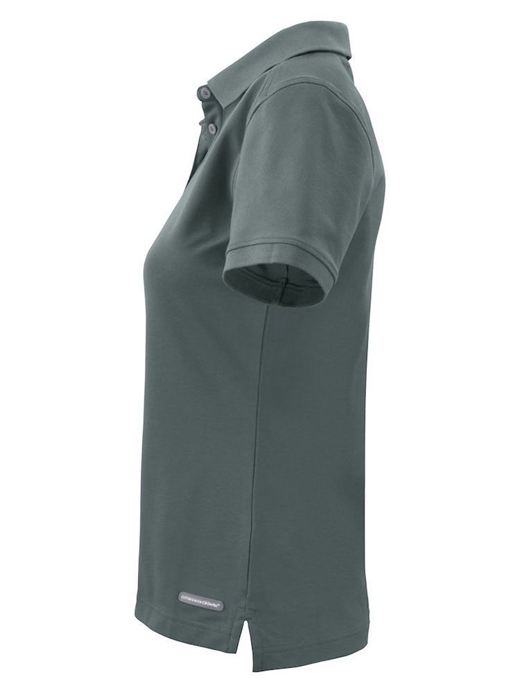 Graues Damen Poloshirt von Cutter & Buck mit UV-Schutz und femininer Passform